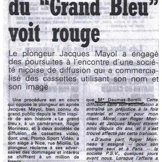 héros du grand bleu